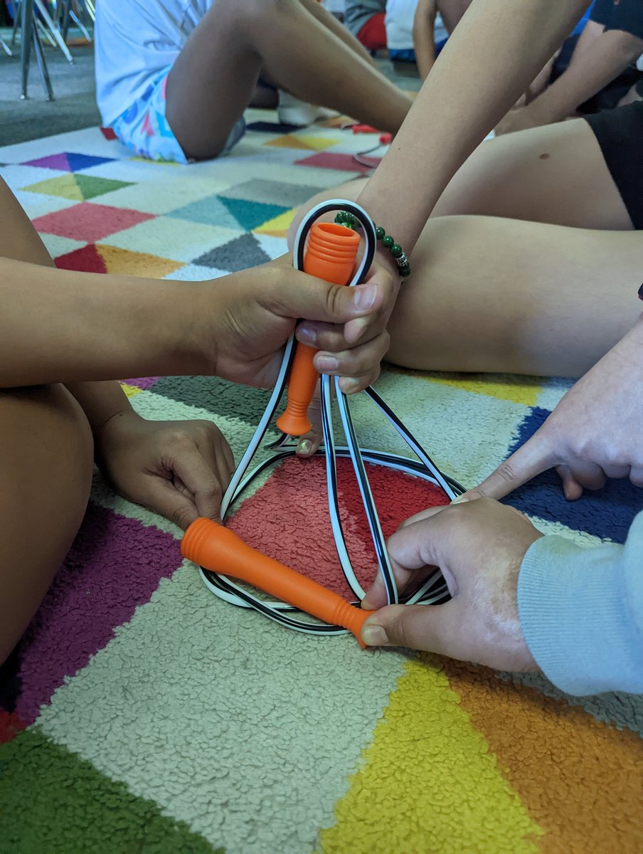 Mathematical practice #3, constructing viable arguments! Convincing their teacher (the skeptic!) that their designs are shapes! Thanks <a href="/CoachBarrowsNKC/">Matt Barrows</a> for the jump ropes! <a href="/Aimster70/">Amy Casey, Ph.D.</a> <a href="/RavensNKC/">Ravenwood Elementary</a> <a href="/joboaler/">Jo Boaler</a> #youcubed
