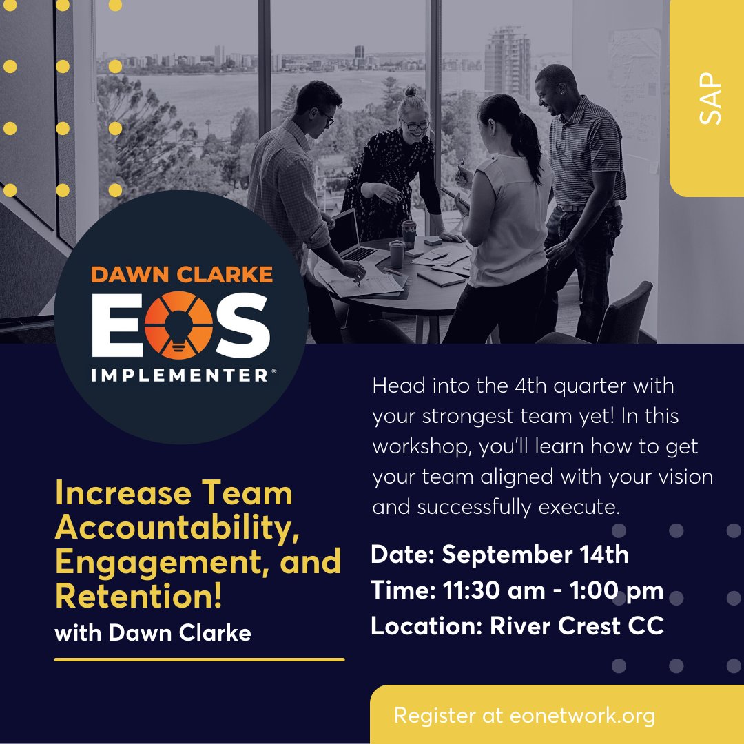 EOFortWorth's tweet photo. Don't miss out on these two great events to start your Fall off with! Register today at https://t.co/lSI4FtMqZh.

9/14 🗓️ Lunch and Learn - Increase Team Accountability, Engagement, and Retention! 

9/15 🗓️ Lessons in Courage and Leadership with Martha McSally

#eofortworth https://t.co/QrYbV0Z3cT