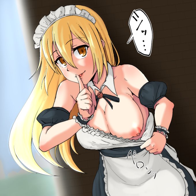 お題箱より「ダンジョンに出会いを求めるのは間違っているだろうか(ダンまち)の「金色のメイド アイズ」が、少し恥ずかしそうに胸元をずり下げて胸を見せてくれる所」です!
#玄瀬スクラップノート 