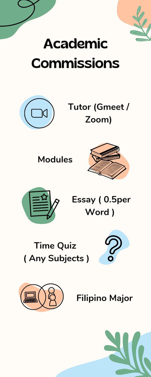 HI! I'M OPEN FOR ACAD COMMISSION SUCH AS: