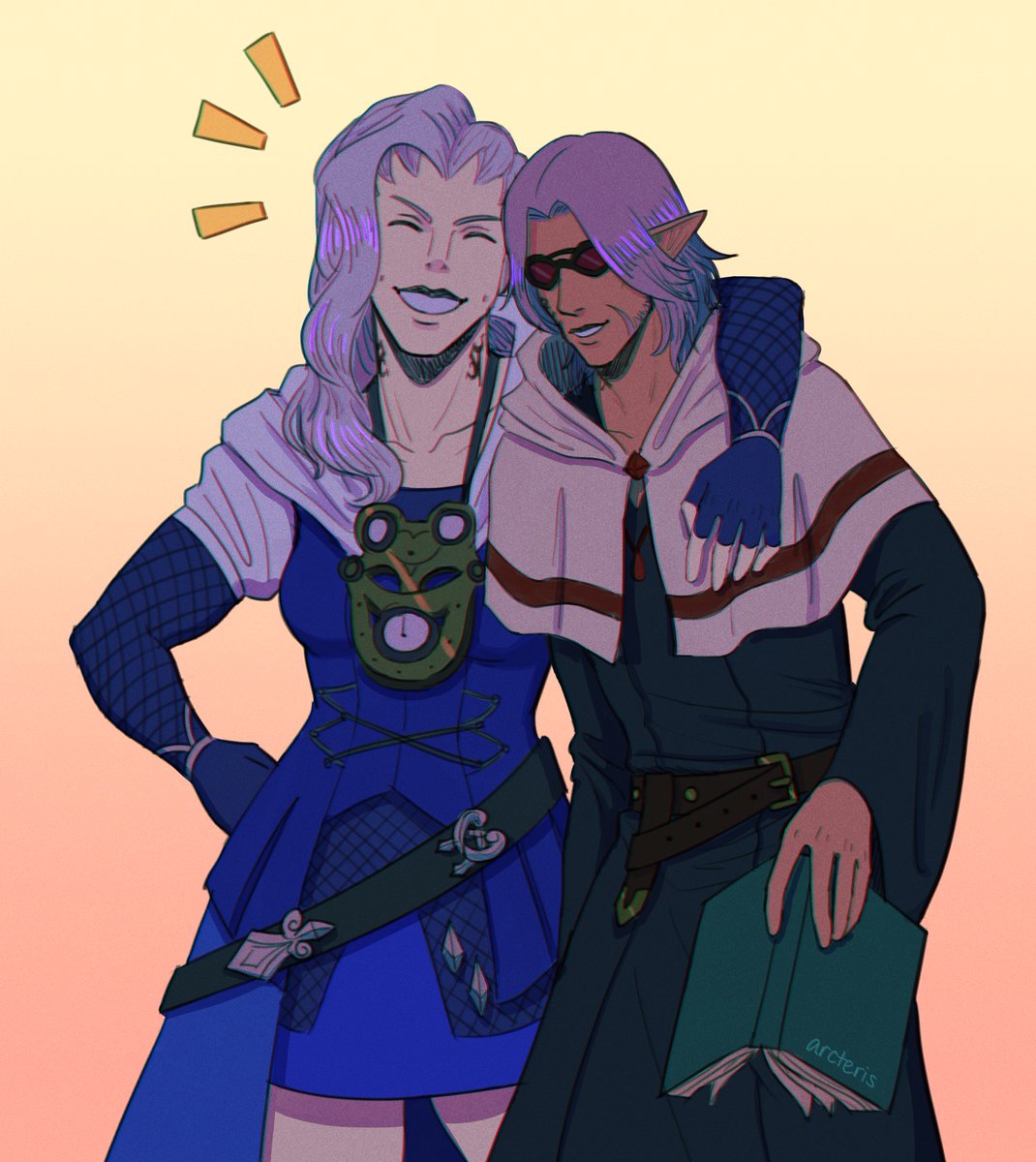 arcteris_'s tweet photo. sharlayan scholar duo!!
#ffxiv https://t.co/QSmHPKI7X6