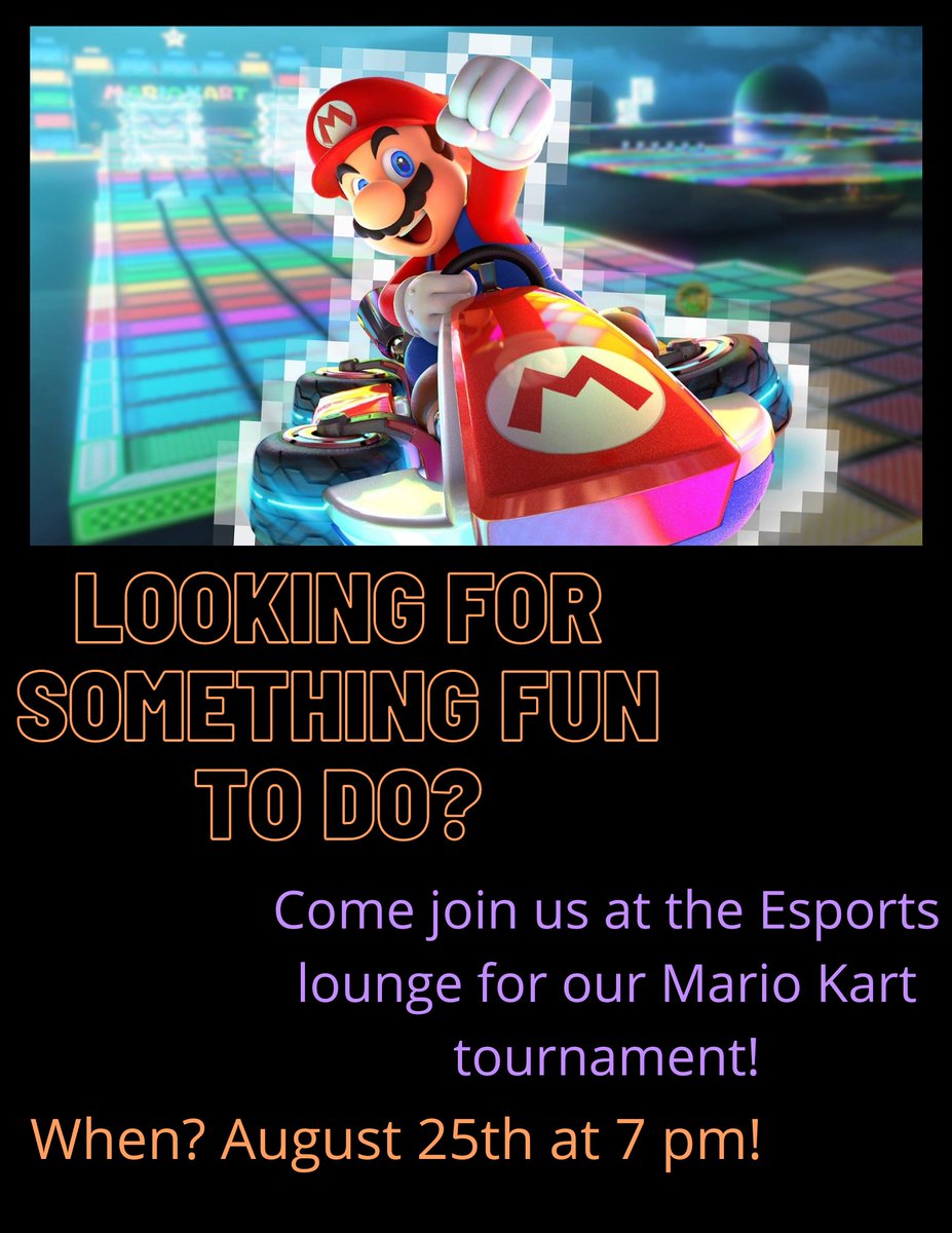 Attention Demons! Come join us at the venue tonight for a chance to win some prizes! Mario Kart tournament will be at 7 pm! Hope to see everyone there! 😈
#nsula #nsuesports
