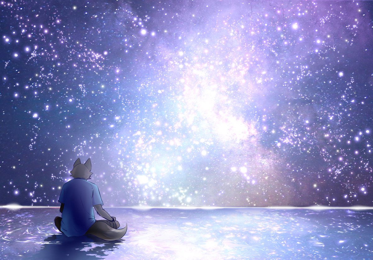 Zerneas_'s tweet photo. “But even at the edge of the universe, he still couldn’t find what he was looking for.”

Vent art, yesterday night was FUCKING HELL and I couldn’t sleep, so enjoy this… whatever this is- https://t.co/NYKiZfzJJ3