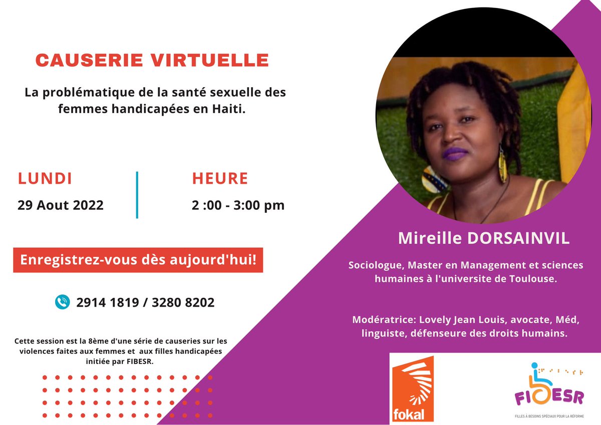 Widelyne11's tweet photo. Façonnons ensemble le monde inclusif de demain !
@SisterMhaiti @Berlin_Avril @FIBESRHaiti https://t.co/HfVdvKxcHv