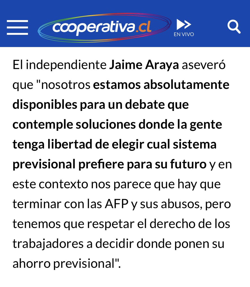 Dip_JaimeAraya's tweet photo. 📻 Diputado @jaimearaya sobre Reforma de Pensiones en @Cooperativa #FinAlasAfp #Antofagasta #Calama #Tocopilla https://t.co/sNtCjbSBsg