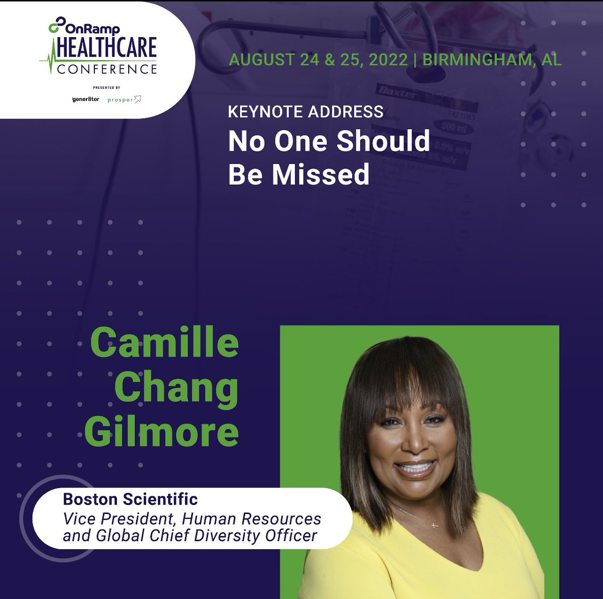 This morning at <a href="/OnRampHealth/">OnRamp Healthcare</a>, we welcomed <a href="/CChanggilmore/">C.C. Gilmore</a> of <a href="/bostonsci/">Boston Scientific</a> as our keynote speaker who shared on the importance of #Diversity, #Equity and #Inclusion (DEI) in healthcare. “It’s a matter of life and death.”