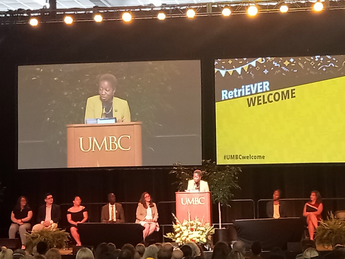 DARAMOLA ADEBOLA (@daramolabola) on Twitter photo #UMBCwelcome
<a href="/umbc/">UMBC</a> President Valerie Sheares Ashby speaks. She gave an effusive welcome speech.
We are happy to have her! #UMBCwelcome
<a href="/umbc/">UMBC</a> President Valerie Sheares Ashby speaks. She gave an effusive welcome speech.
We are happy to have her!