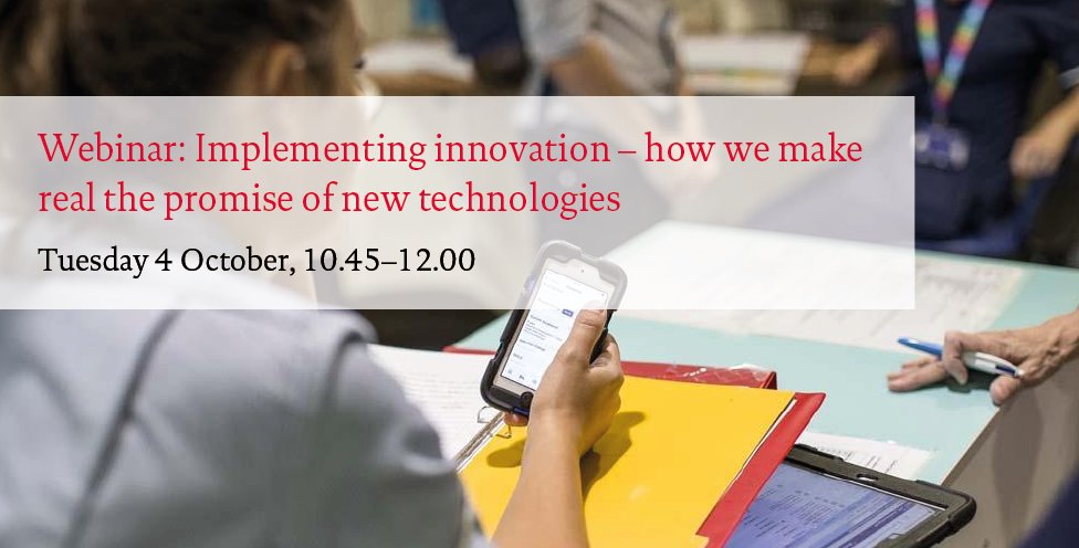 HealthFdn's tweet photo. With ongoing demand and workforce pressures, how can we ensure new tech innovations make a sustainable contribution to the transformation of our health & care system?
Register for our #ImplementingInnovation webinar to hear from @Dr_Malte & our panel ⬇️
https://t.co/kZyJ9RQAnT https://t.co/tlAaACjSnw