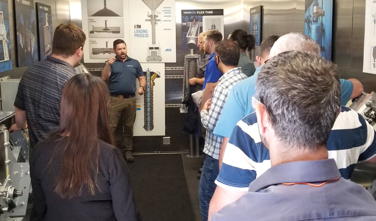 VortexValves's tweet image. Our Mobile Display Unit (MDU) is traveling in Oregon this week demonstrating our loading spout capabilities to plant managers and engineers. If you would like to book a stop at your facility, fill out the form at vortexglobal.com/demo-unit.
#webringthevalvestoyou #mdu