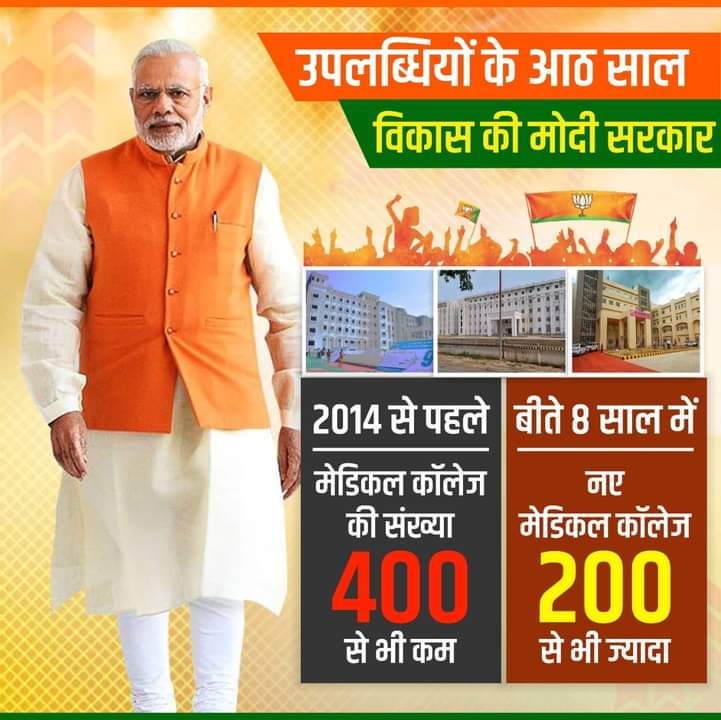 उपलब्धियों के आठ साल- विकास की मोदी सरकार!