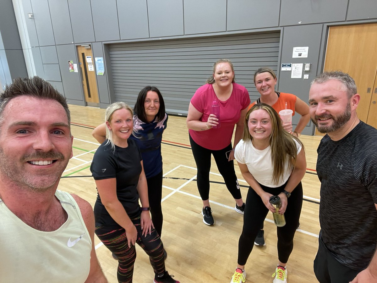 Yes! Our first staff fitness session of 2022-23! 💪🏼💪🏼💪🏼 #StrongTeam #ClydeHWB