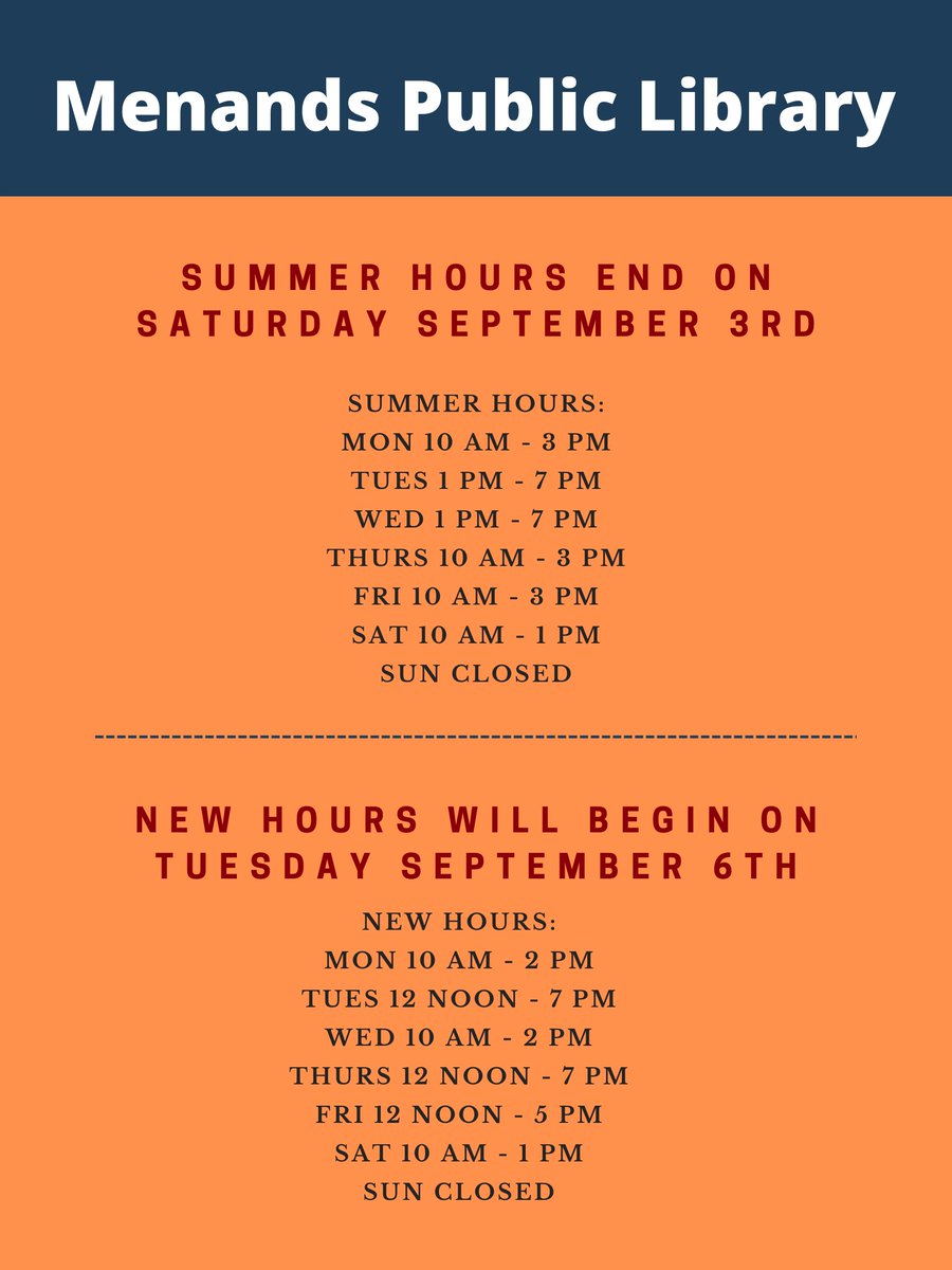 Menands Public Library tweet media