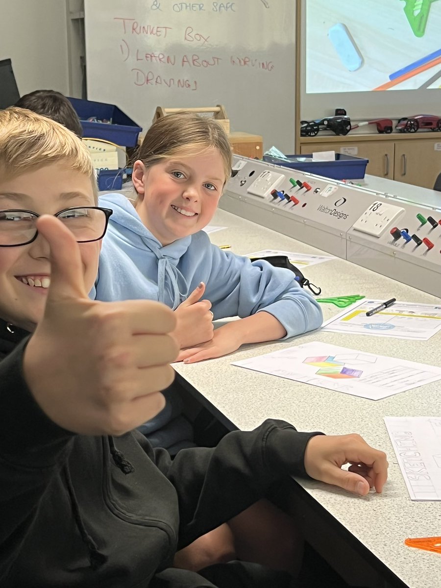 FATech_Ed's tweet photo. S2 getting to grips with Dimensioning orthographic drawings and drawing standards in their trinket box project #FORgraphic_design https://t.co/Ikl9j14Tnv
