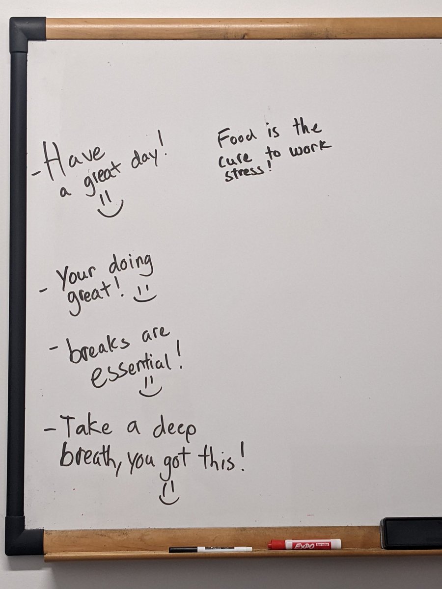 DrTeela's tweet photo. Food is the cure to work stress! 

Not sure who put these in the extra office but I like it. https://t.co/bdY54qxB7m