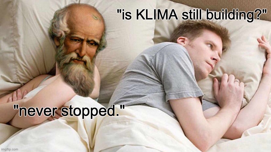 Never stopped. <a href="/KlimaDAO/">Klima Protocol</a> $KLIMA