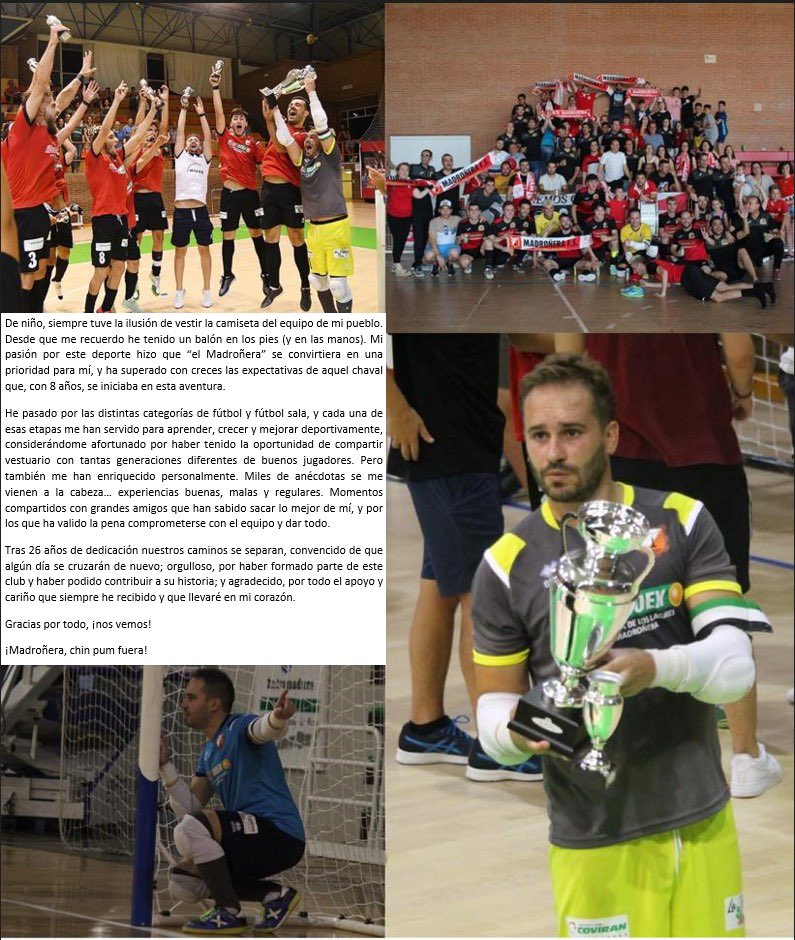 JuanMa_Garcia1's tweet photo. Gracias Por Tanto! ❤️🤍@ADMadroneraFS @ultras_mfs 
Hasta Siempre! 🧤 https://t.co/otXAywMGtO
