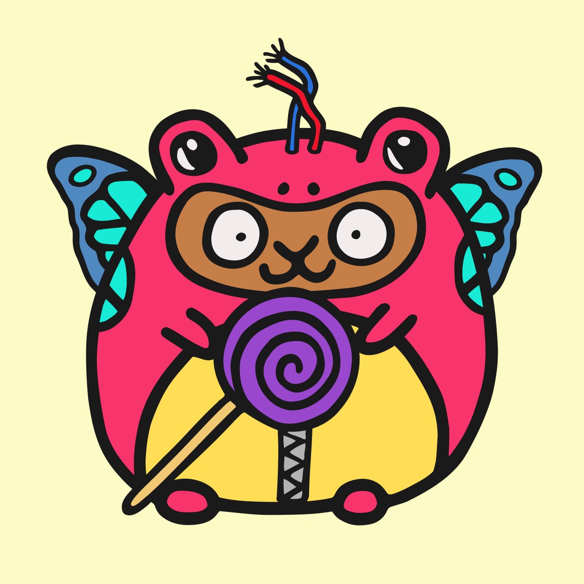 ToyBoogers's tweet photo. gm gm!!! 🐹🐸🦋🤖🍭 https://t.co/djSDHbpp05