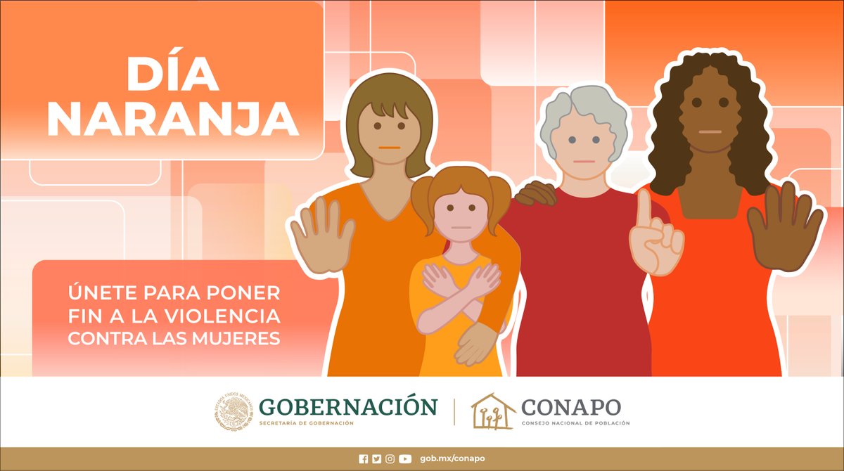 CONAPO_mx's tweet image. En el #DíaNaranja recordemos que niñas y mujeres tienen el derecho a decidir sobre sus cuerpos y #ProyectosDeVida.

Todas y todos podemos lograr, con nuestras acciones cotidianas, que se garanticen sus derechos para que vivan libres de violencias.
