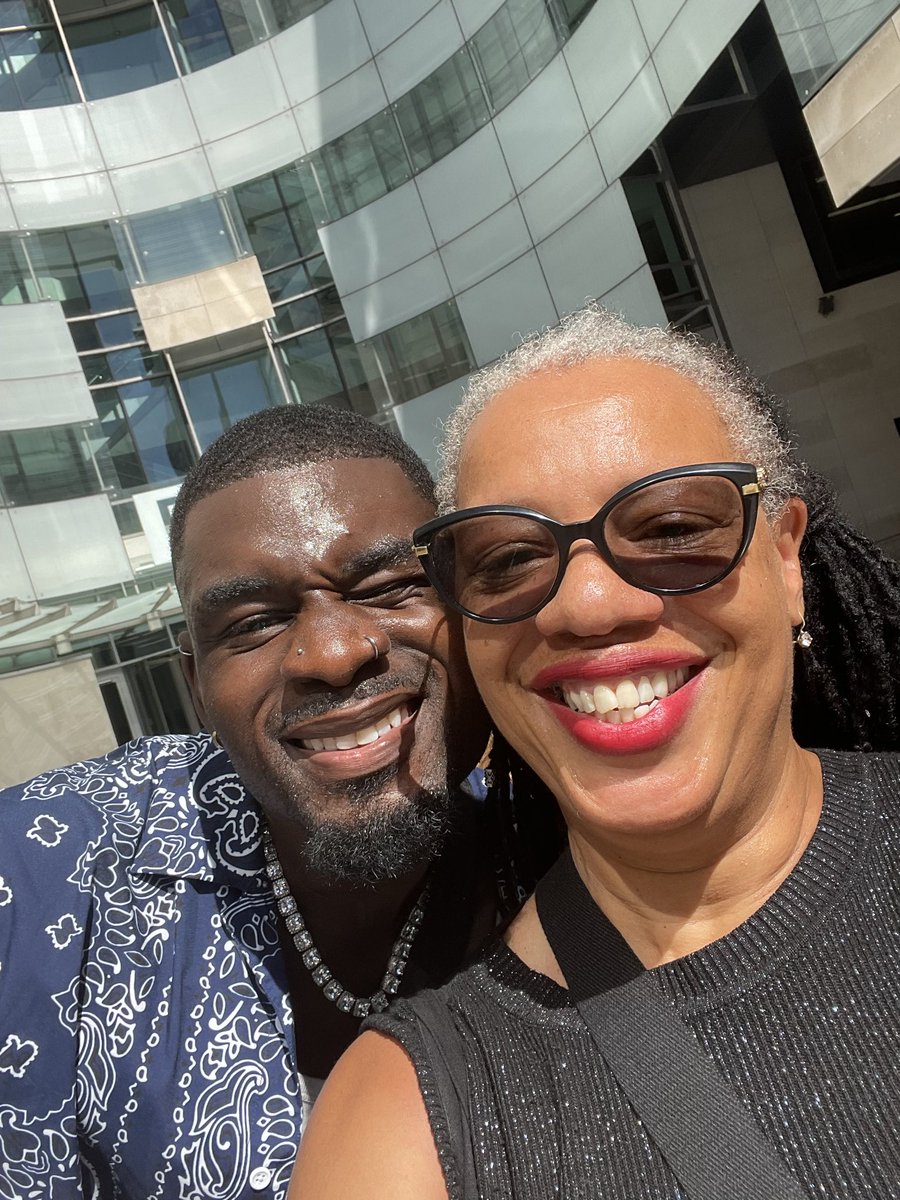 Originlbarbie's tweet photo. Not my mum having a mini photoshoot with Dami…HOW CUTE IS THIS 🥹!! https://t.co/5I14jZOWr2
