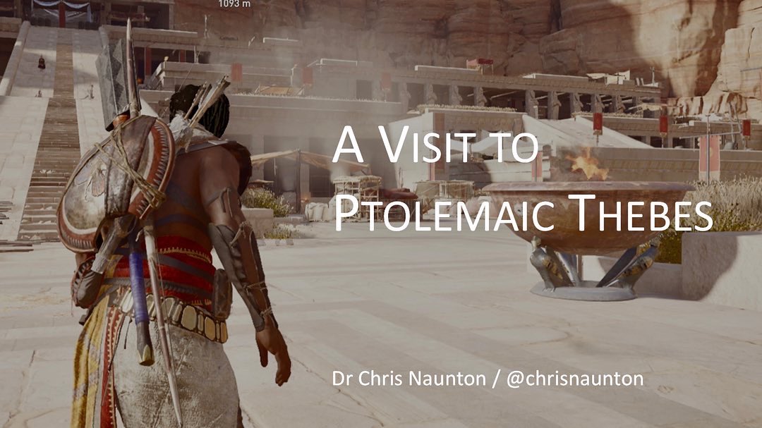chrisnaunton's tweet photo. It's 2 yrs now since I got involved in a university-funded project using @assassinscreed Origins to teach audiences online about ancient Egypt. For me #playinginthepast was a great silver lining in all the lockdown gloom in 2020 & 2021. Here's the story: https://t.co/s2oeaVBG9P https://t.co/MMOO7vnu8X