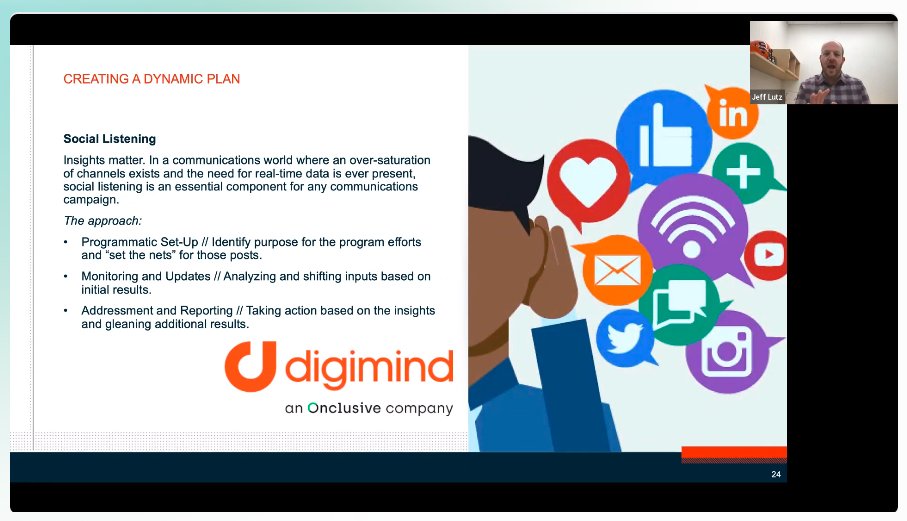 🎉 Continuing to learn more at the #AgencySummit by <a href="/Agorapulse/">Agorapulse</a>! 

🔈Speaker <a href="/jeffjlutz/">Jeff Lutz</a> from <a href="/hartinc/">Hart</a> gave an important discussion about how to tackle an evolving crises in todays ever-changing environment!

#AgoraPulse #MarketingStrategy #CrisisPlanning #SocialListening