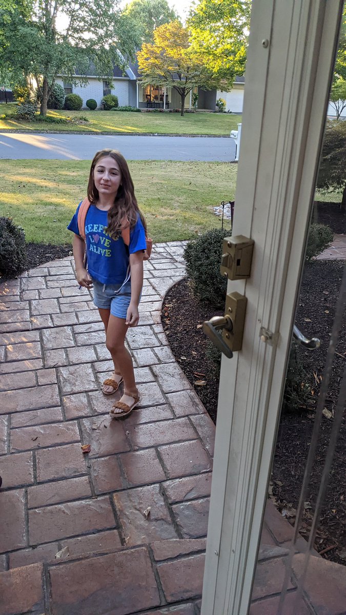 virtuallymath's tweet image. Middle School Orientation! How did she grow up so fast?
Working on my Back-to-School dealing with the momma feels.
Confident that she has the best teachers that will help her thrive and keep her love of school going!
#teamthunder #BackToSchool #6thgrade #teachermom