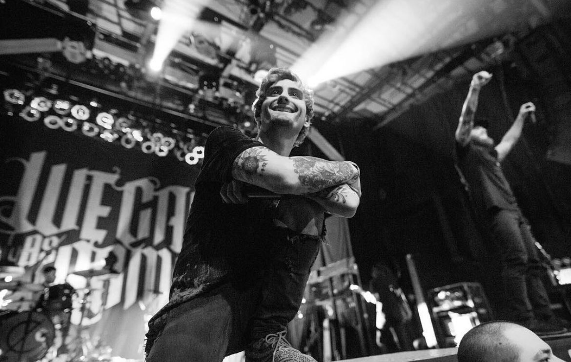 wecameasromans's tweet photo. 4 years ago we lost our best friend, band mate &amp; brother. Every night we celebrate your life through the songs we created together. Backstage &amp; bus hangs are way quieter without you around, but we are doing our best to push forward &amp; doing everything we can to make you proud. https://t.co/g7LrvxIZgl