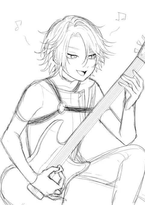 ギター描くたびに二度と描きたくないと思うのに描きたくなるの何なんだろうな 
