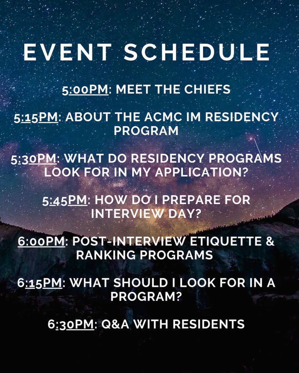 ACMCIMRes's tweet photo. It’s two weeks away! Don’t forget to sign up and get your questions answered about the residency application process and how to mail your interviews!! 

Use the link in the bio to sign up!

#Match2023 #ERAS #medstudenttwitter #MedTwitter https://t.co/ktTdMU7EOy