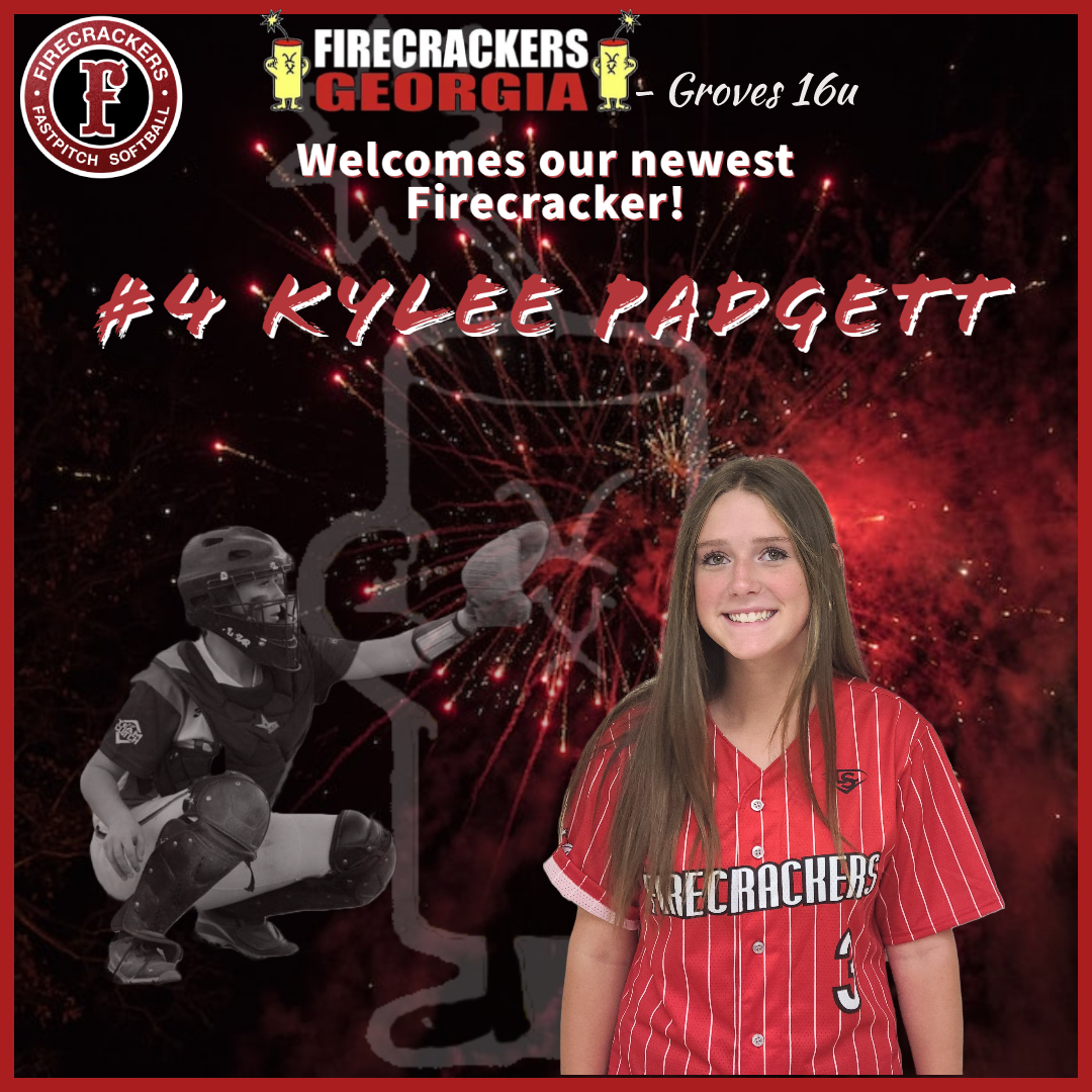 We're excited to welcome Kylee Padgett to our Firecrackers family! Kylee is a versatile catcher that can play anywhere on the field. She is a wall behind the plate and a beast in the batters box! 
Welcome to #FCNation Kylee and family!!! 🧨💥 <a href="/FirecrackersGe1/">Firecrackers Georgia</a> <a href="/JGFC07/">J. Groves</a> @Los_Stuff