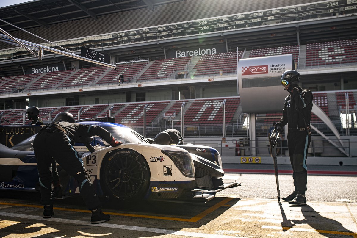 CLXMotorsport's tweet photo. Back on track with #ELMS #4HBarcelona collective tests 😀 Constructive day for our three cars. Work to prepare the race will continue tomorrow 
🟢FP1 - 11:00-12:30
🟢Bronze test - 15:30-16:00 https://t.co/4QTLZHWt0n