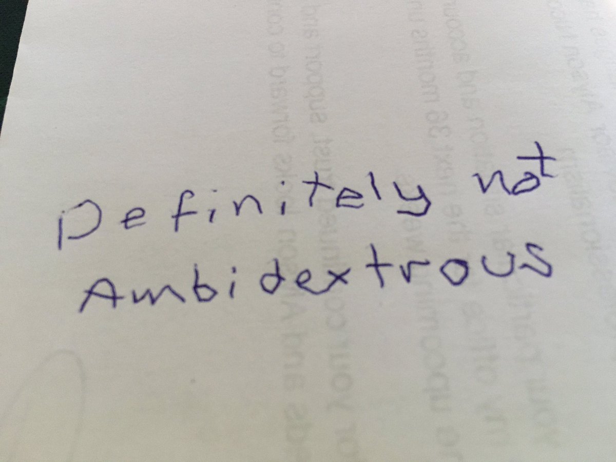 My eczema is bad so my writing hand is all creamed up, but I have to write notes today …