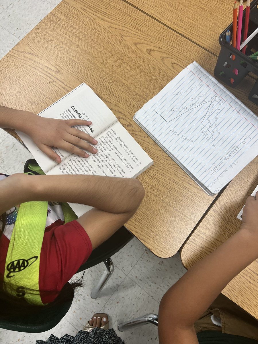 escobar_paty13's tweet photo. La clase dual de 4to grado de Ms. Casillas aprendiendo de los elementos de la trama! ๐ง ๐๐คฉ #SAISDfamilia #ArnoldElementary @SAISDBilingual @esmeraldalday @MonicaMedinaPhD https://t.co/f9eTkJebDA