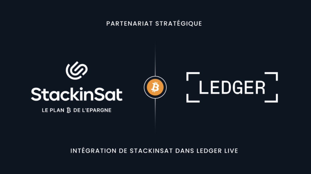 🚨GROSSE INFO: StackinSat intègre <a href="/Ledger/">Ledger</a> Live et poursuit son développement international.

#SurfinBitcoin22 #Bitcoin