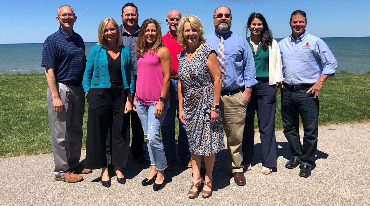 Got a great photo of the NorthCoast District Directors with the beautiful Lake Erie coast behind them!
