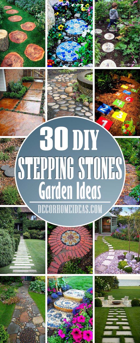 Here are some stepping stone ideas you can implement into your #backyard. #landscaping  cpix.me/a/151619559