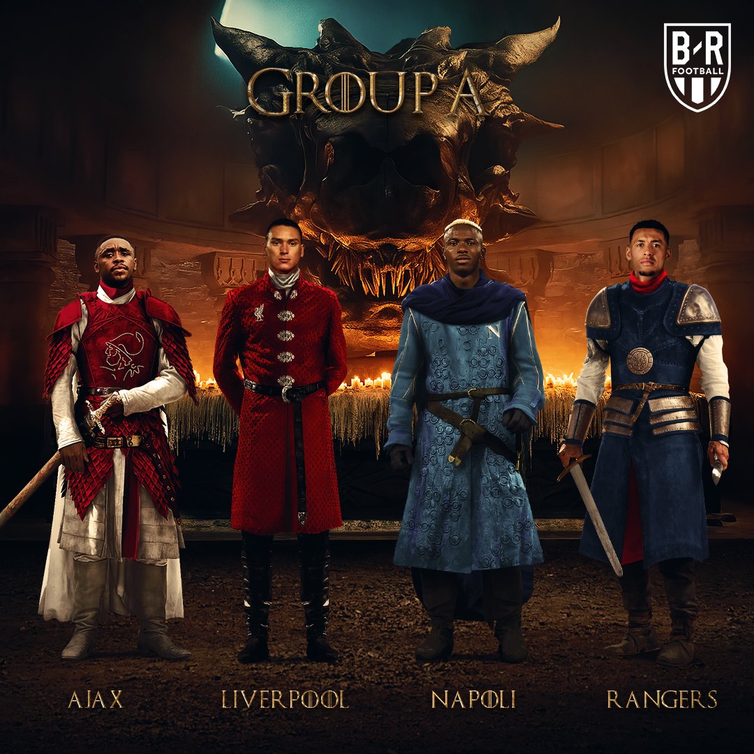 brfootball's tweet photo. Group A:

▪️ Ajax
▪️ Liverpool
▪️ Napoli
▪️ Rangers

#UCLDraw https://t.co/R0i3V7kOoy
