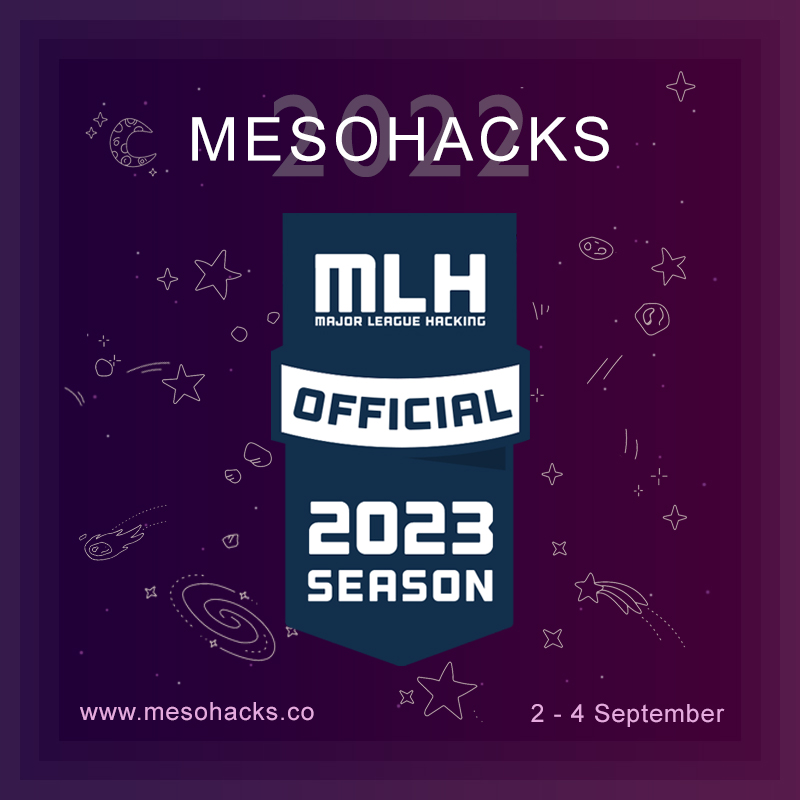 Glad to announce that MesoHacks is an official MLH Member event for the 2023 hackathon season.
Major League Hacking (<a href="/MLHacks/">Major League Hacking (MLH)</a>), is the official student hackathon league. Every year MLH powers over 200-weekend long invention competitions across the globe.
