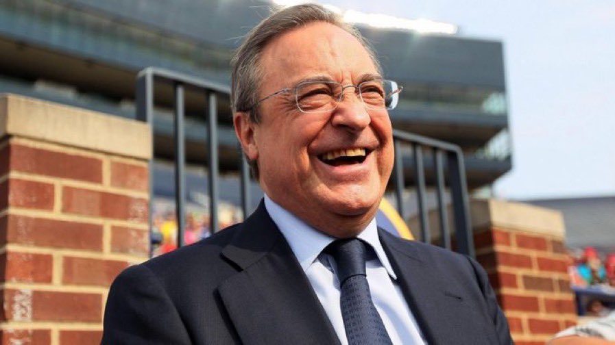 Marc20F's tweet photo. -Oiga, don Florentino, que le ha parecido el sorteo de la Champions?

~Ja, ja, ja ... “sorteo” dice https://t.co/qS6N46kZo6