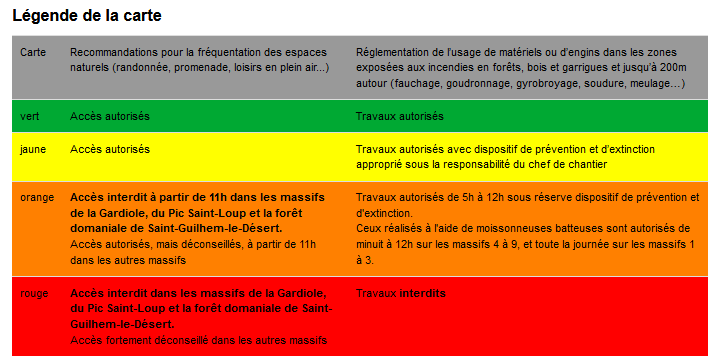 Prefet34's tweet photo. 🗺🔥 Carte du risque #FeuxDeForêt #Hérault Vendredi 2⃣6⃣ août ⤵️
🔴Risque très élevé: Plaine viticole Cœur Hérault &plaines littorales
🟠Risque élevé : Minervois/St Chinianais, collines du Centre Hérault & Somail, Espinouse et Monts d'Orb
🚭ne jetez pas vos 🚬 🔥 📞18 ou 112 https://t.co/4m9og8AFC4