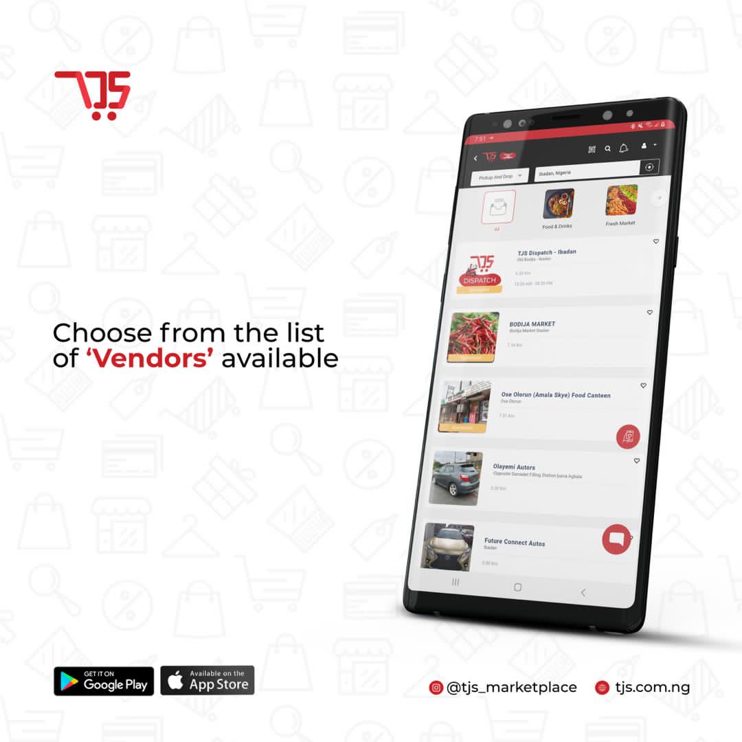 TJS_Market's tweet image. Your favorite vendors are only a few clicks away. Fast and efficient delivery service included.

#delivery #vendors #marketplace #shopping