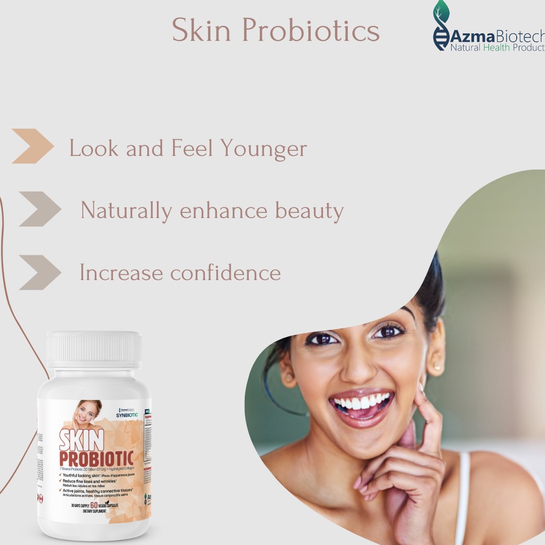 azmabiotech's tweet photo. Can probiotics really help improve your skin? Of course! When our bodies fall into a state of unbalance, the aging process speeds up. This occurs from increased inflammation, a lack of vitamins from poor digestion and increased toxins circulating the body!
https://t.co/J5rAIYIrWv https://t.co/qVjPZLPNfm