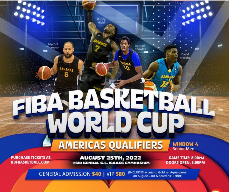 HappsNow's tweet image. We're excited to be the official ticket partner of The Bahamas Basketball Federation  @BBFbasketball  for their @FIBAWC  Qualifier between Bahamas vs Venezuela!

#FIBAWC #happsnow #digitalticketing #liveevents