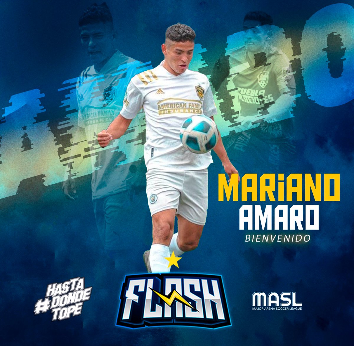 MonterreyFlash's tweet photo. Hoy se suma al equipo un jugador más proveniente del programa  ⚡ #EmbajadorFlash  ⚡

Él es Mariano Amaro, mediocampista ofensivo que aportará a la marca y recuperación de balón, además de a la proyección ofensiva. 😎

¡Bienvenido Amaro! Con el Flash #HastaDondeTope  👊 https://t.co/mSUlABEdAZ