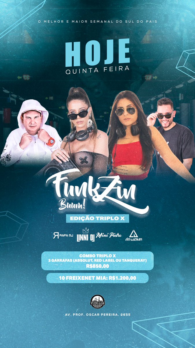 Rafadjoficial's tweet photo. Hoje tem #Funkzin no Poa ✔️🚀🙅🏻♂️ https://t.co/GMp51jjjkZ