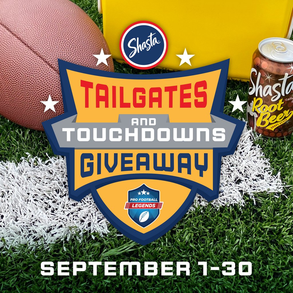 ShastaSodas's tweet photo.
🏈 HUDDLE UP for the Shasta Tailgates and Touchdowns Giveaway! 🏈 The fizz, flavor, and fun kicks off in 1 week! @NFLAlumniNoCa
#ShastaSodas #Shasta #fizz #flavor #fun #ShastaNFL #tailgate #touchdown #football #NFLAA #NFL https://t.co/EX6hA0vlNG