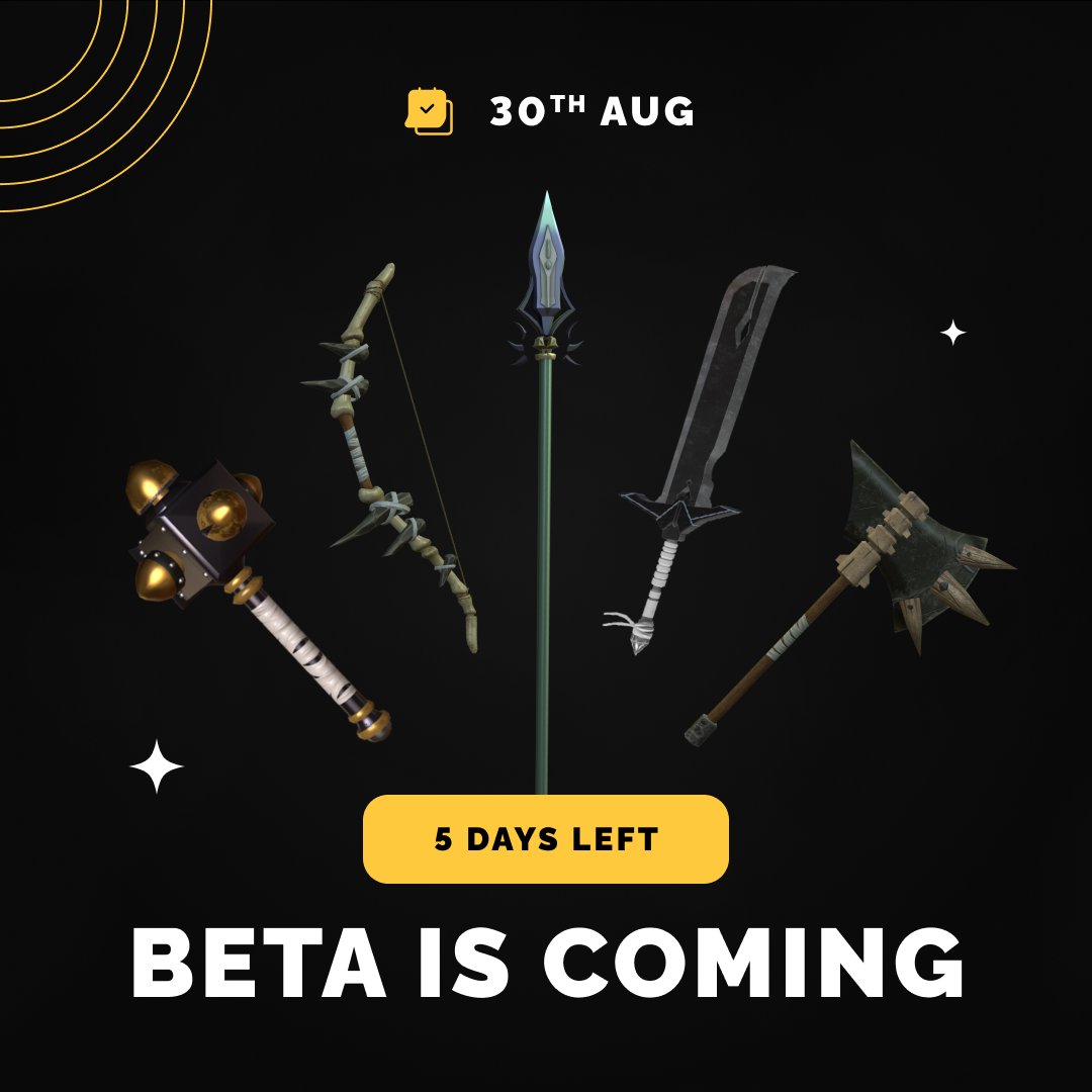 🔔 Just 5 days to go until we launch the Beta version of The Legends of Bezogia! Want to get suck in? Sign up now ➡️ bezoge.com/beta-launch #Bezoge #Legendsofbezogia #30thAug #Betaiscoming #Cryptogaming