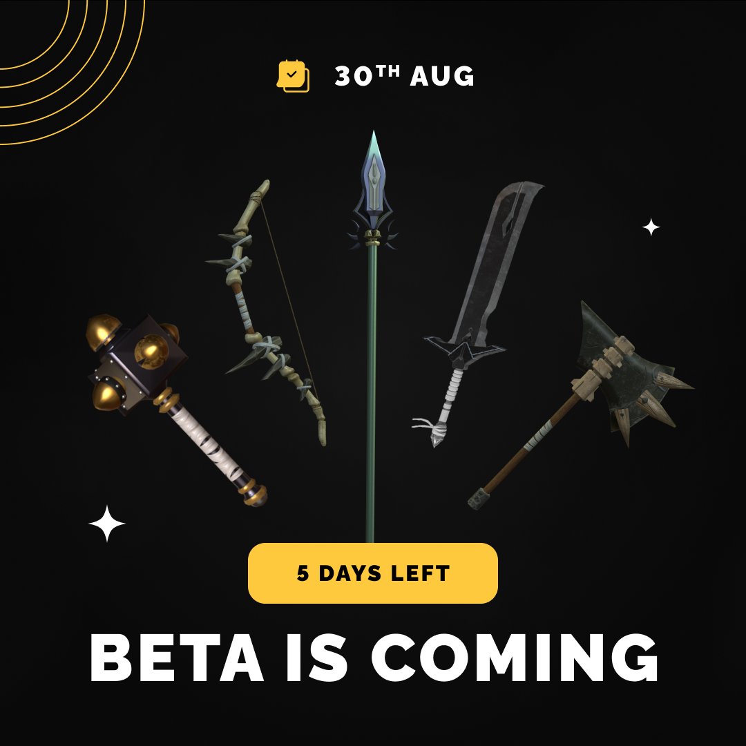 Bezoge (@bezoge) on Twitter photo 2022-08-25 17:01:23 🔔 Just 5 days to go until we launch the Beta version of The Legends of Bezogia! Want to get suck in? Sign up now ➡️ bezoge.com/beta-launch #Bezoge #Legendsofbezogia #30thAug #Betaiscoming #Cryptogaming 🔔 Just 5 days to go until we launch the Beta version of The Legends of Bezogia! Want to get suck in? Sign up now ➡️ bezoge.com/beta-launch #Bezoge #Legendsofbezogia #30thAug #Betaiscoming #Cryptogaming