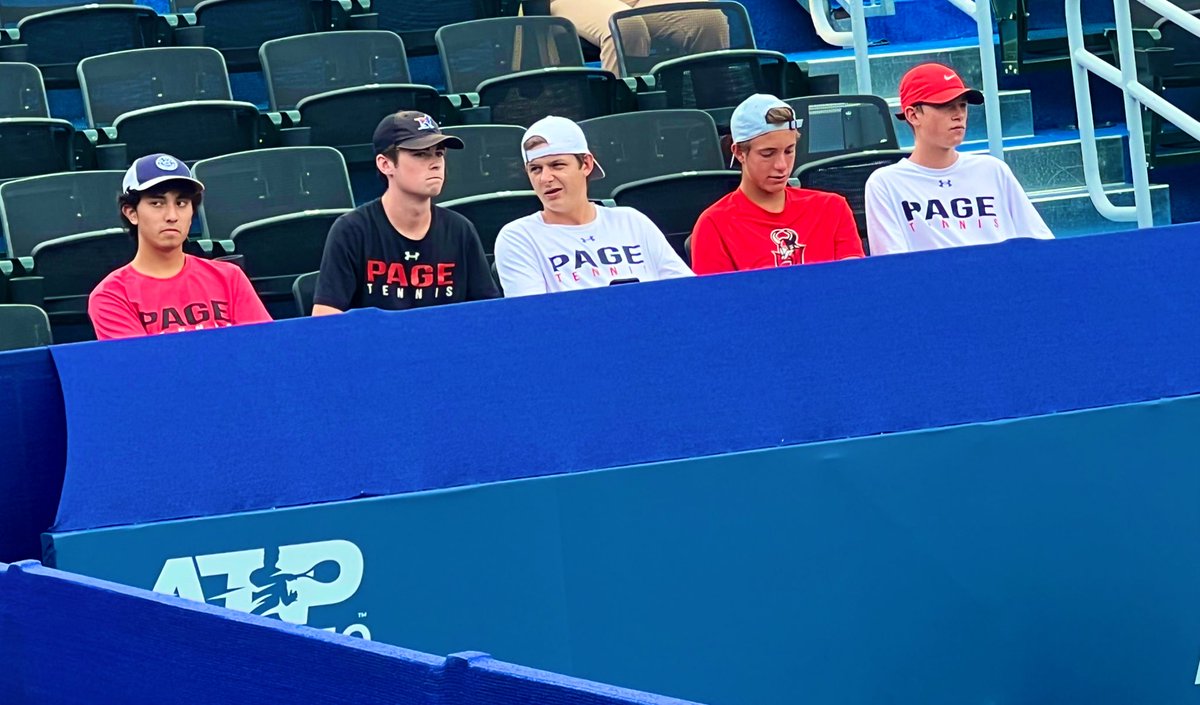 Love seeing some of our guys taking in the matches at the @WSOpen this week. Such a great opportunity and experience seeing professional tennis and some of the worlds best up close. It inspires you! 

They were repping PAGE front row for Stevie Johnson vs Gasquet! 🏴‍☠️🏴‍☠️🏴‍☠️