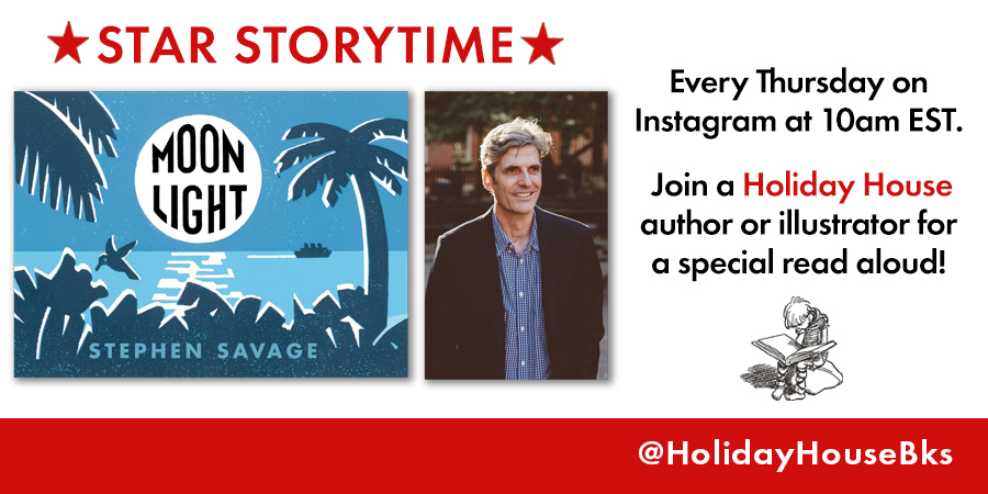 HolidayHouseBks's tweet photo. In case you missed it, Star Storytime today featured @Savageartist and his delightful #picturebook, MOONLIGHT! 

Head over to Instagram to watch his readaloud!

#virtualstorytime #kidlit
https://t.co/eryTakLnGv https://t.co/PpTdXSsWex